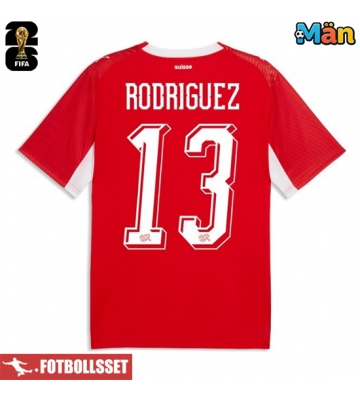 Schweiz Ricardo Rodriguez #13 Hemmatröja VM 2026 Kortärmad